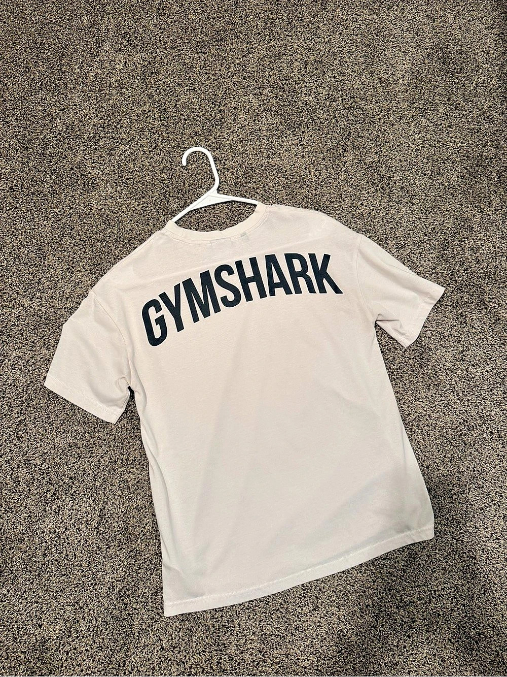 Gymshark Short Sleeve Logo Tee White Size womens XS